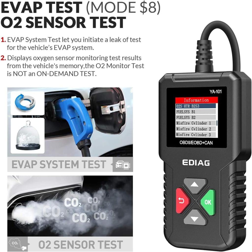 Сканер OBD2, YA-101OBD2, считыватель кодов неисправностей автомобильного двигателя, диагностический прибор, версия детектора OBD