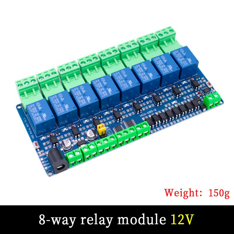 LIZAO 1V 11V Modbus RTU 1/1/1/8-канальный релейный модуль RS181 TTL-связь Многоканальная входная релейная плата для ПЛК управления