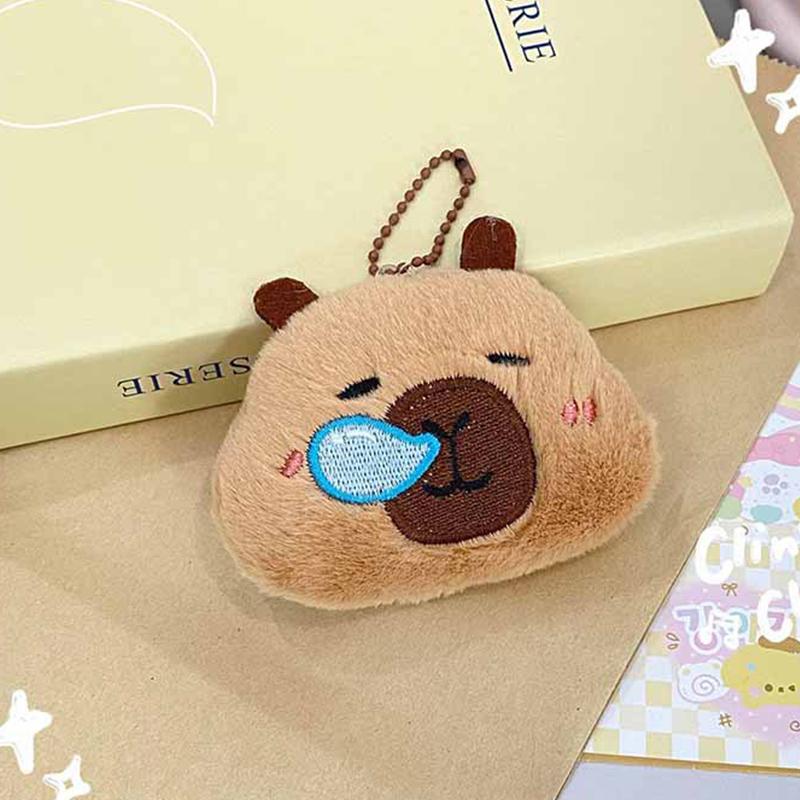 Creative Capybara Keychain Lovely Cartoon Pendant Funny Mini Fashion Keychain Kawaii Backpack Decoration Accessories Gifts