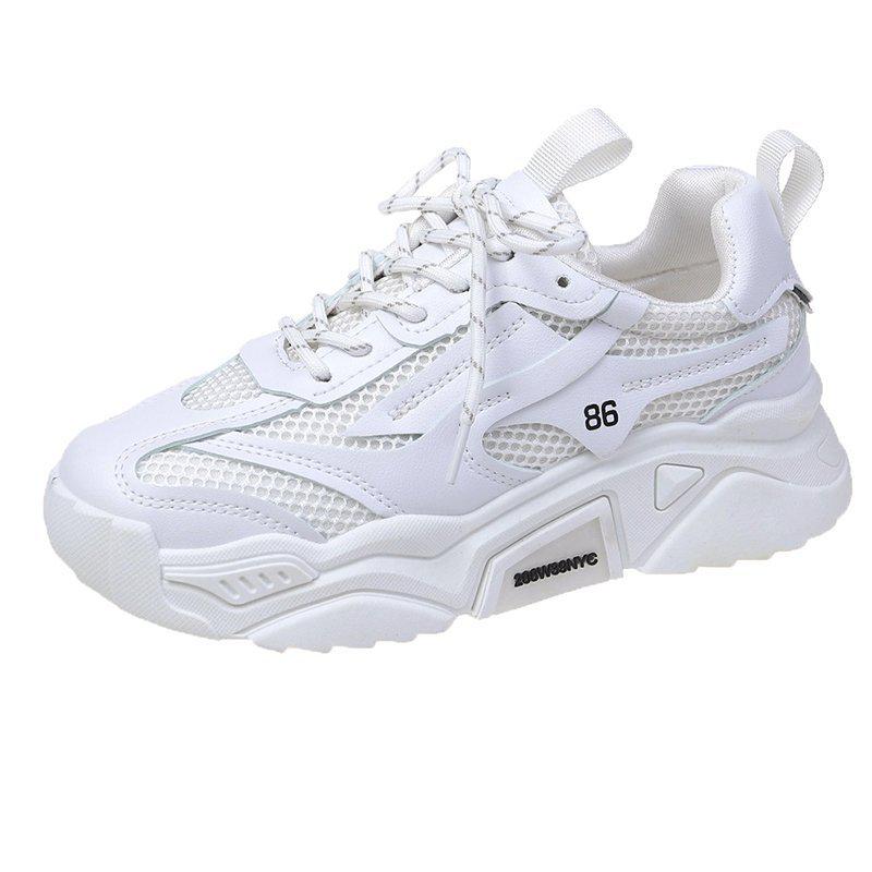 Fashion Women Purple Platform Sports Shoes Thick Sole Breathable Black Casual Shoes Women Fashion Slip On 2025 Outdoor Walking Sneakers