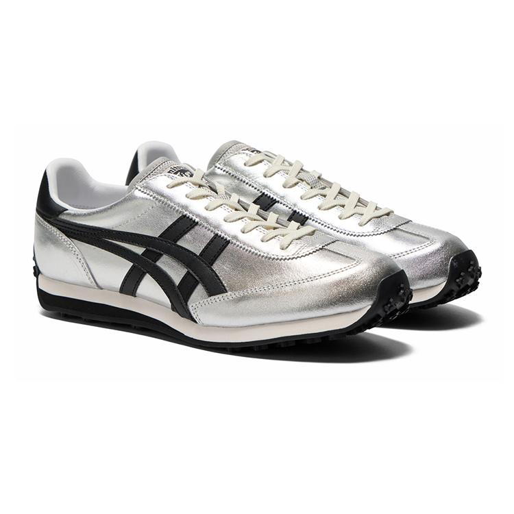 ONITSUKA TIGER Edr 78 Устойчивые к истиранию Низкие Повседневные Кроссовки Унисекс Серебристо-Черные 1183C530-020