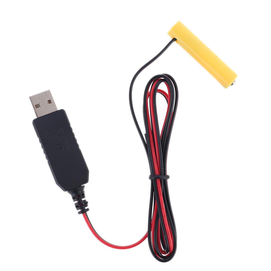 Универсальный éliminateur de piles LR03 AAA, кабель питания от USB, заменяет батарейку AAA для радио, электрической игрушки, часов, светодиодной ленты