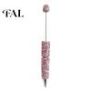 Fancy Beaded Writing Instrument Diamond Beadable Pens, Bling Rhinestone DIY Bead Pen, Crystal Shaft Smooth Gel Ink Pen Black Ballpoint Pens