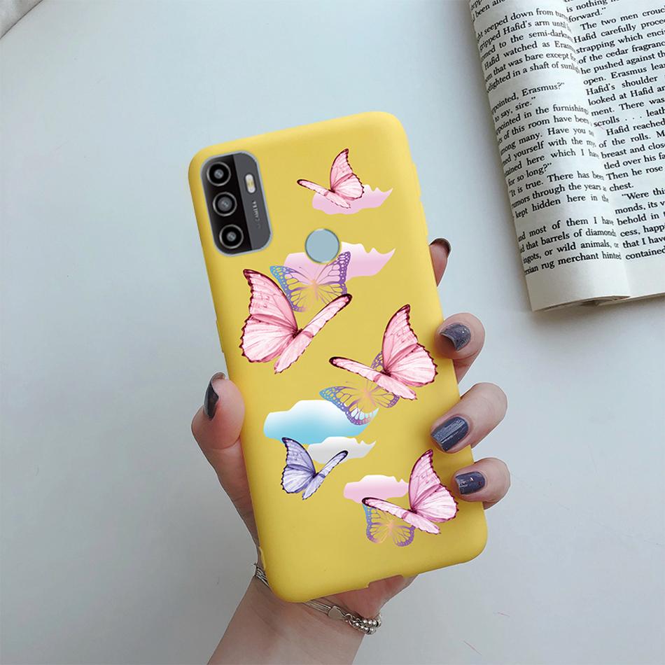 Чехол для OPPO A53S 2020 Мультяшный Coque Сердце Нарисованный Силиконовый Задняя Панель Телефона Для oppo a53s A 53s A53 s oppoa53 2020 Чехол-Ракушка