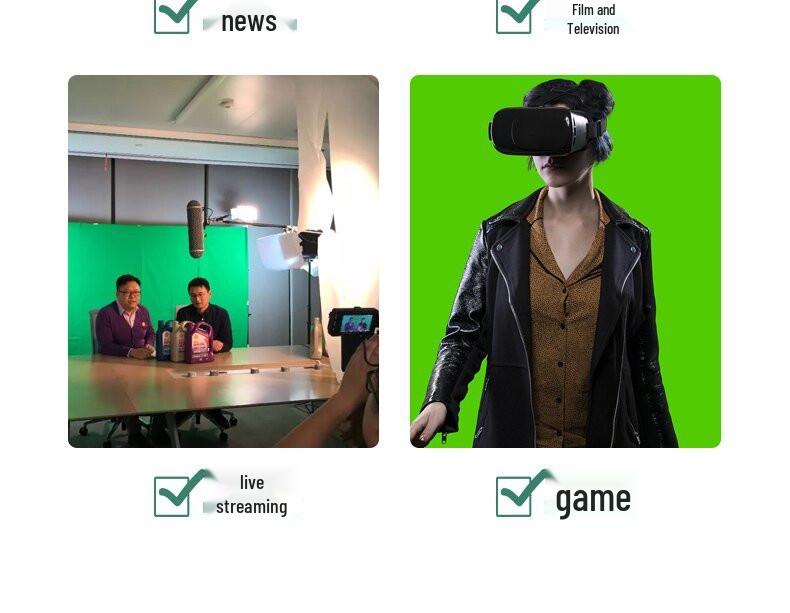 Thickened Washable Green Screen Backdrop for Photography & Videography