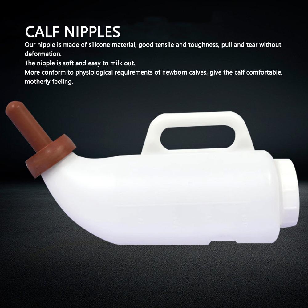 5pcs Silicone Nursing Bottle Nipples Soft Livestock Feeding Supplies Livestock