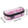 Pencil Case Durable 300D Polyester Organized Storage Smooth Zipper with Main Compartment Mesh Pocket and Pen Slots for Boys Girls