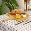 Bamboo Pizza Peel Wooden Long Handle Nonstick Food Grade Hangable Pizza Paddle Cutting Board Vegetable Cake Dessert Serving Tray Kitchen Supplies