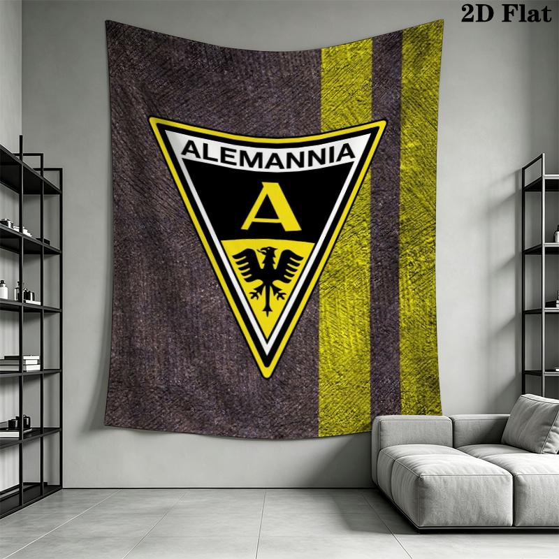 Alemannia Aachen Wall Tapestry Aesthetic Wall Hanging Printed Fabric Blanket Decorative Tapestries for Bedroom Living Room Home Decor