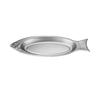 Oval Steamed Fish Plate Fish-Shaped Tray Plates Creative Barbecue Plate