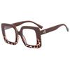 Fashion Anti-Blue Glasses Women'S Personality Plain Square Large Frame Flat Glasses Glasses Frame Tide Tr90 Glasses Frame