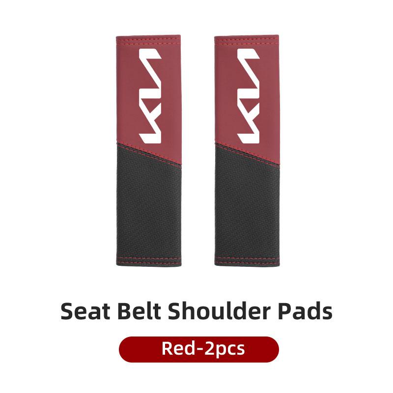 Leather Car Seat Safety Belt Adjustable Soft Protector Shoulder Strap Pad For KIA Rio K5 K2 Sportage Ceed Sorento Picanto QQ6