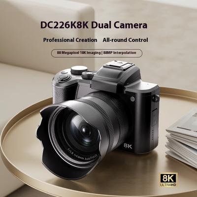 Цифровая камера высокого разрешения 8K начального уровня, 48-мегапиксельная матрица, студенческая, для вечеринок, для селфи