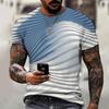 2025 New Men's Personalized Honeycomb 3D Digital Printed Casual Short Sleeve Top T-shirt