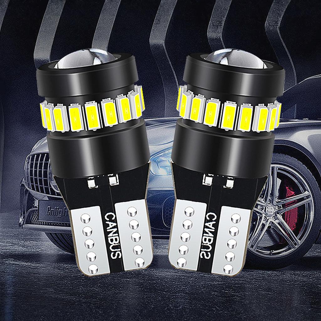 Светодиодная лампа T10 3014 18SMD с линзой, без ошибок, для габаритного огня автомобиля, подсветки номерного знака, подсветки приборной панели