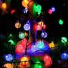 LED Solar String Lights Outdoor Waterproof Crystal Globe Lights with 8 Modes Garden Light for Patio Party Christmas Decoration