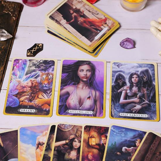 36 шт./набор Карты Оракула Развлечения Интеллектуальная Художественная Бумага Английская Версия Таро для Подарка