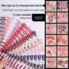 Multicolor Chasing Light Cat Eye Manicure Nail Tips - Advanced Wearable False Nails