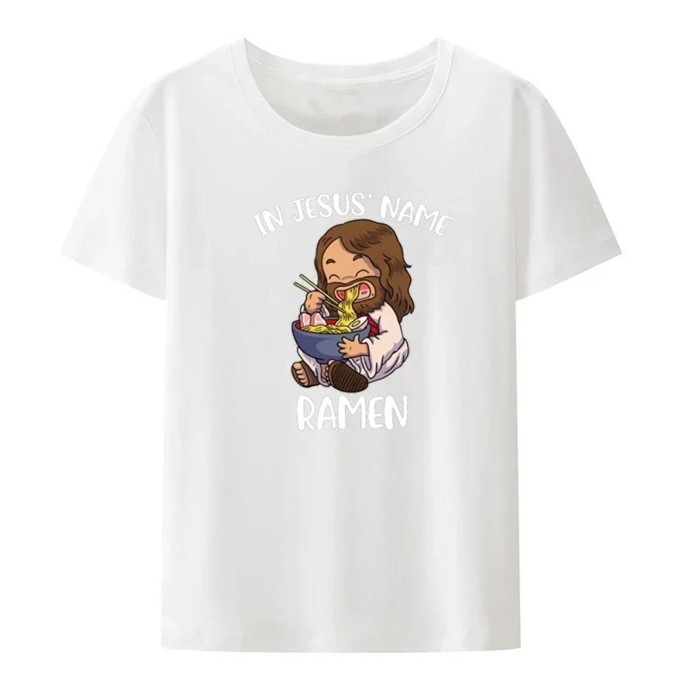 High Quality Short Sleeve Top Not Today Satan Jesus Vs Satan in O-Neck T Shirt Man/Woman Short Sleeve Tees Shirt 2024 New In