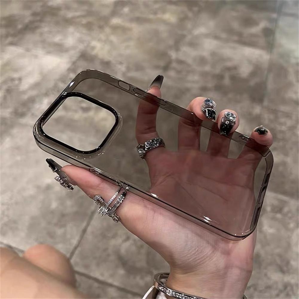 Ultra-Thin Transparent HD PC Case For iPhone 17 16 15 14 13 12 11 Pro Max Plus Crystal Clear Hard Plastic Armor Shockproof Cover