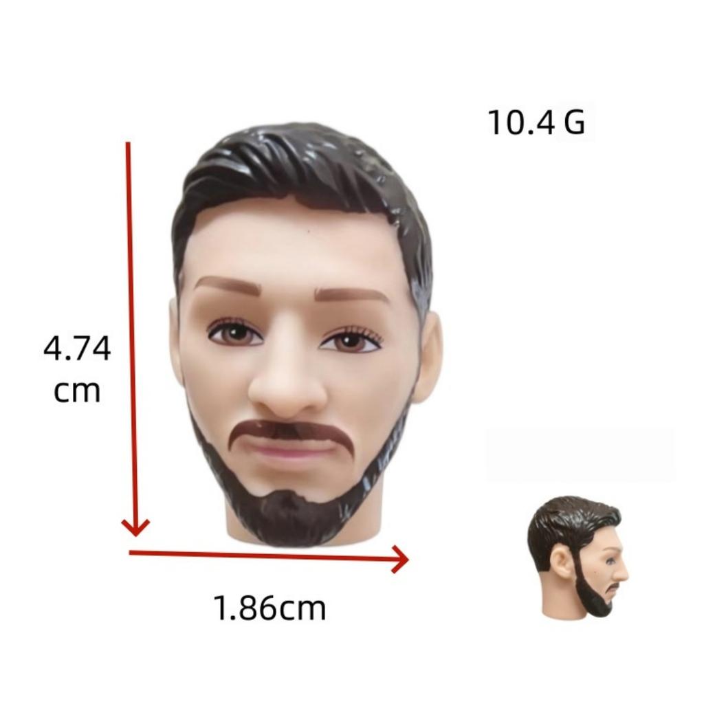 Male Doll Heads Quality Makeup Doll Figure Collection Doll Parts Famous Men Stars Rare Face Doll Heads DIY Toy Accessories