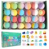 (24 упаковки) Набор из 24 детских бомбочек для ванны с сюрпризом: животные суши и моря
