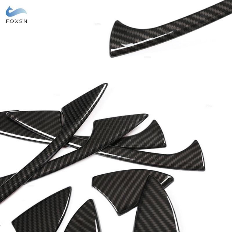 For Mercedes Benz B C E Class W246 W204 W212 2010-2015 GLK ML X204 W166 ABS Carbon Fiber Car Exterior Door Handle Cover Trim