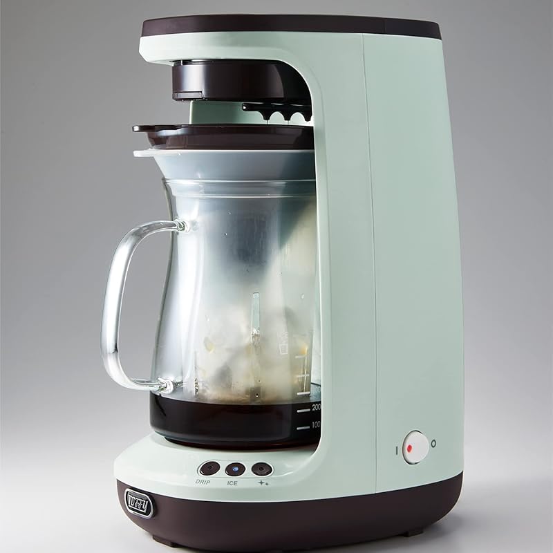 [Toffy] HOT&ICE hand drip coffee maker K-CM10 (Pale Aqua) hot coffee iced coffee rotating drip Steaming function Heat retention  cute K-CM10-PA