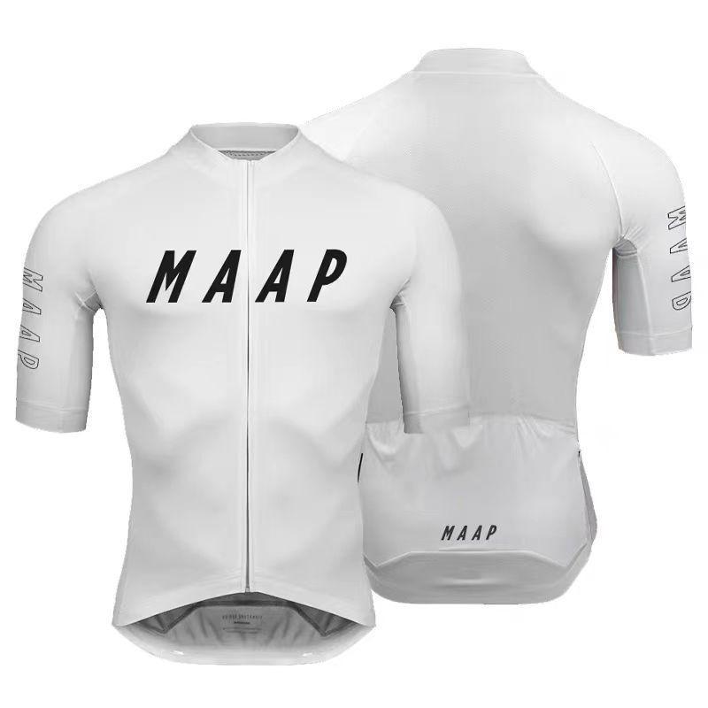 MAAP Mens Cycling Jersey Bib Shorts Set Breathable Performance Kit Road Bike Racing Team Wear
