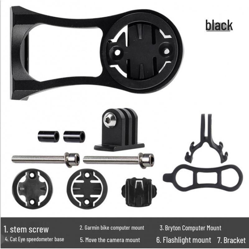 Mountain Bike Computer & Light Mount for Garmin, Bryton, Cateye - Road Bike Extension Bracket