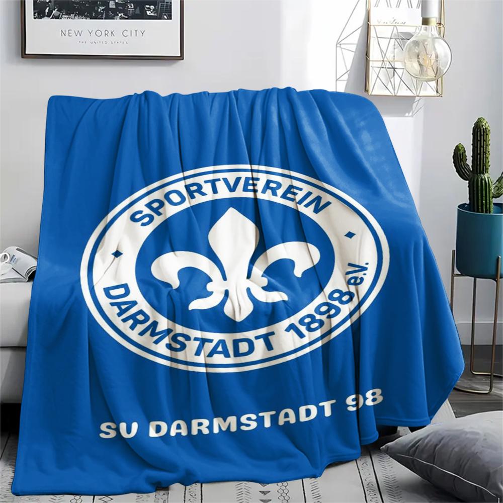 1pc SV Darmstadt 98 Print Flannel Blanket, High quality Comfortable for All Seasons, Home Decor, Warmth and Comfort, Perfect for Christmas Gifts92