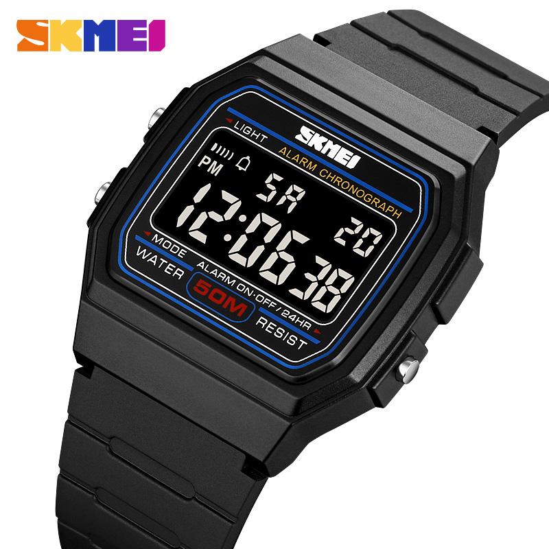 SKMEI 2042 Хроно Дата Неделя Мужские Наручные Часы Военные Часы reloj hombre Цифровые Спортивные Часы Мужские Для Активного Отдыха 5 Бар Водонепроницаемые