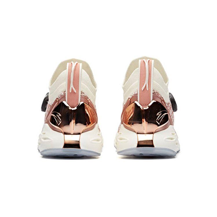 Anta Кроссовки Flash Foam Low-Toop для бега, розовое золото, сотрудничество с NASA, технология Wormhole, женские кроссовки 12915580-2