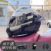 ECE/GB Certified Full Face Motorcycle Helmet With Bluetooth Intercom Men Women Use Large Rear Wing Stylish Design
