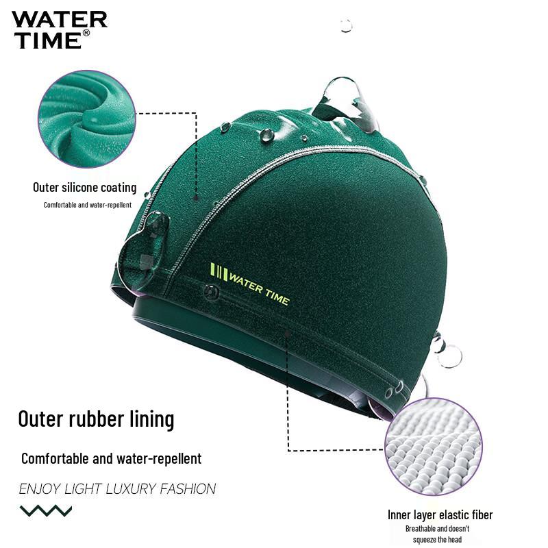 Водонепроницаемая шапочка для плавания WATERTIME из ПУ для женщин