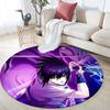 Sasuke Uchiha,Round Area Rug,Carpet Rug for Living Room Bedroom Sofa Playroom Decor,Non-slip Floor Mat
