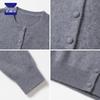 ROMON Women's 100% Pure Cashmere Crewneck Cardigan