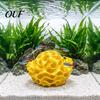 Shrimp Shelter Aquarium Cave, 3D Printed Honeycomb Betta Hide, Fish Tank Breeding Cave Hideout, Porous Sphere for Guppy Small Aquatic Landscaping