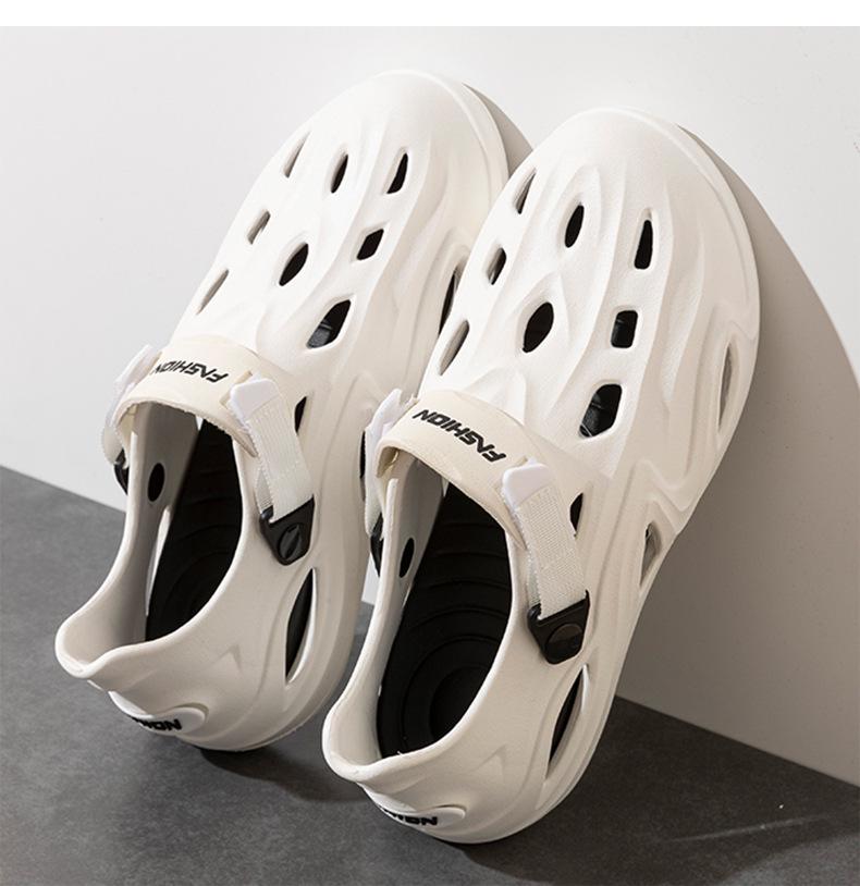 Мужские клоги на толстой подошве, нескользящие, для вождения, рыбалки и ношения на открытом воздухе на пляже