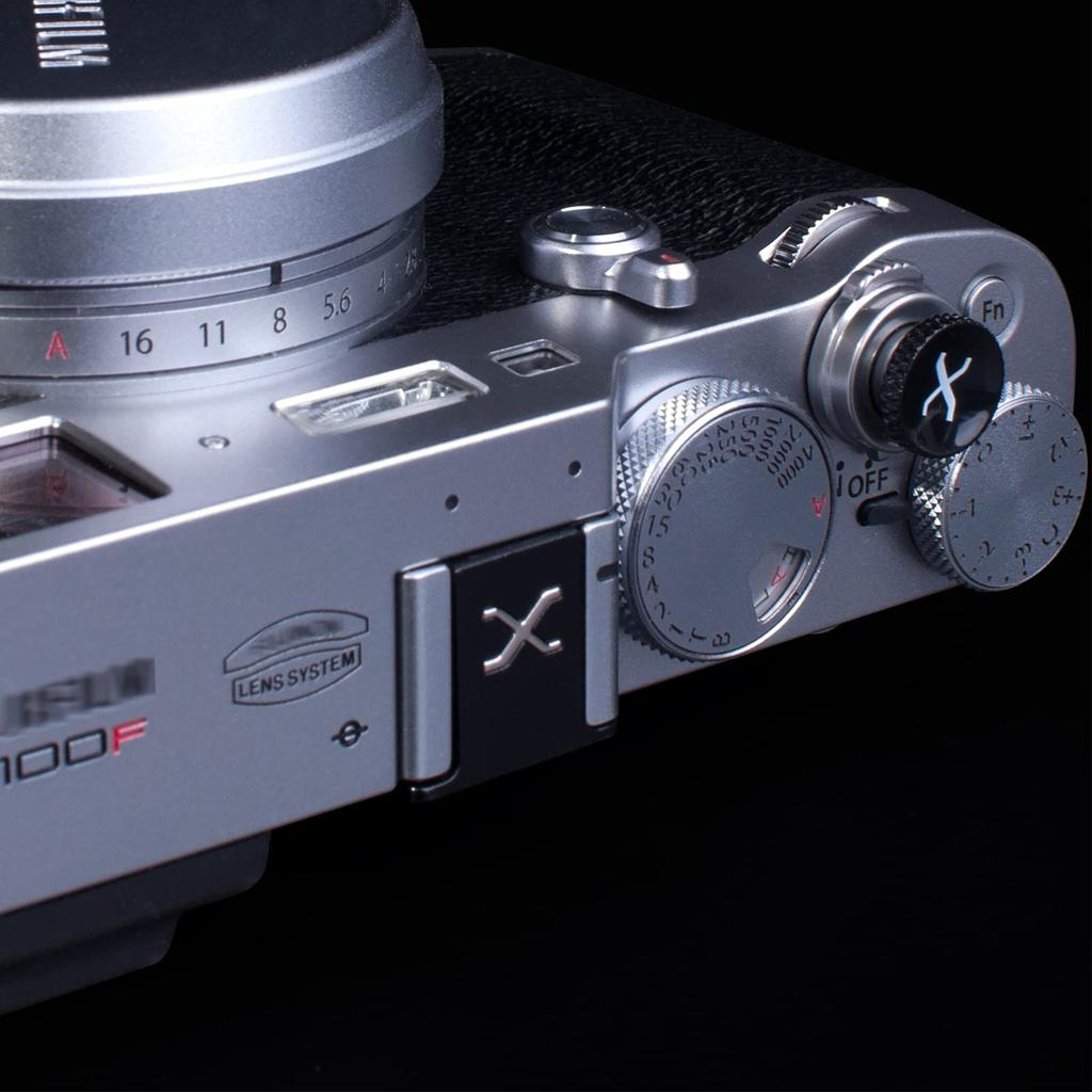 VKO Camera Hot Shoe Cover and Soft Shutter Button for Fujifilm X100 XPro3, XPro2, XT4, XT3, XT2, XT1, X-T30, X-T20, X-T10, XE3, XE2S, X100V, X100F,