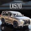 Toyota Lexus LX570 Большой внедорожный внедорожник Симуляция Литой и Игрушечный транспорт Звуки и Свет Машина с инерционным двигателем 1:Модель коллекции 32 сплава