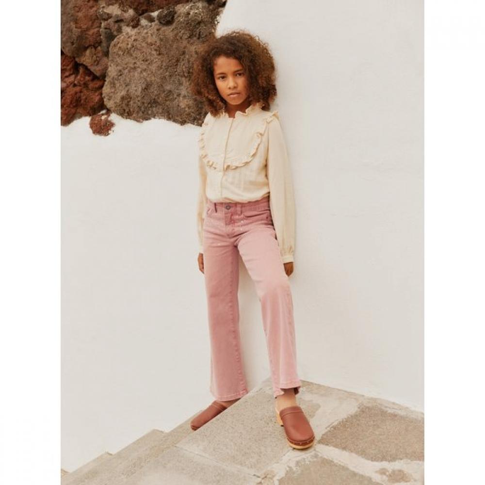 Molo [26ss] 5 8 лет Аста Джинсовые брюки-клеш с кубическим декором Akis9pt029