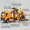 1/32 Engineeringtoy Transport Cars Модель игрушечного сплава литой двухслойный грузовик игрушка инерционный звук свет транспорт для мальчиков подарок