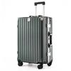 Commemorative Vertical Stripe Aluminum Frame Travel Suitcase