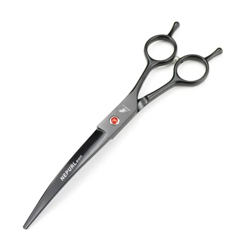 Набор ножниц для домашних животных длиной 7 дюймов, прямые филировочные ножницы и изогнутые ножницы для стрижки рыбьих костей, набор ножниц для груминга собак