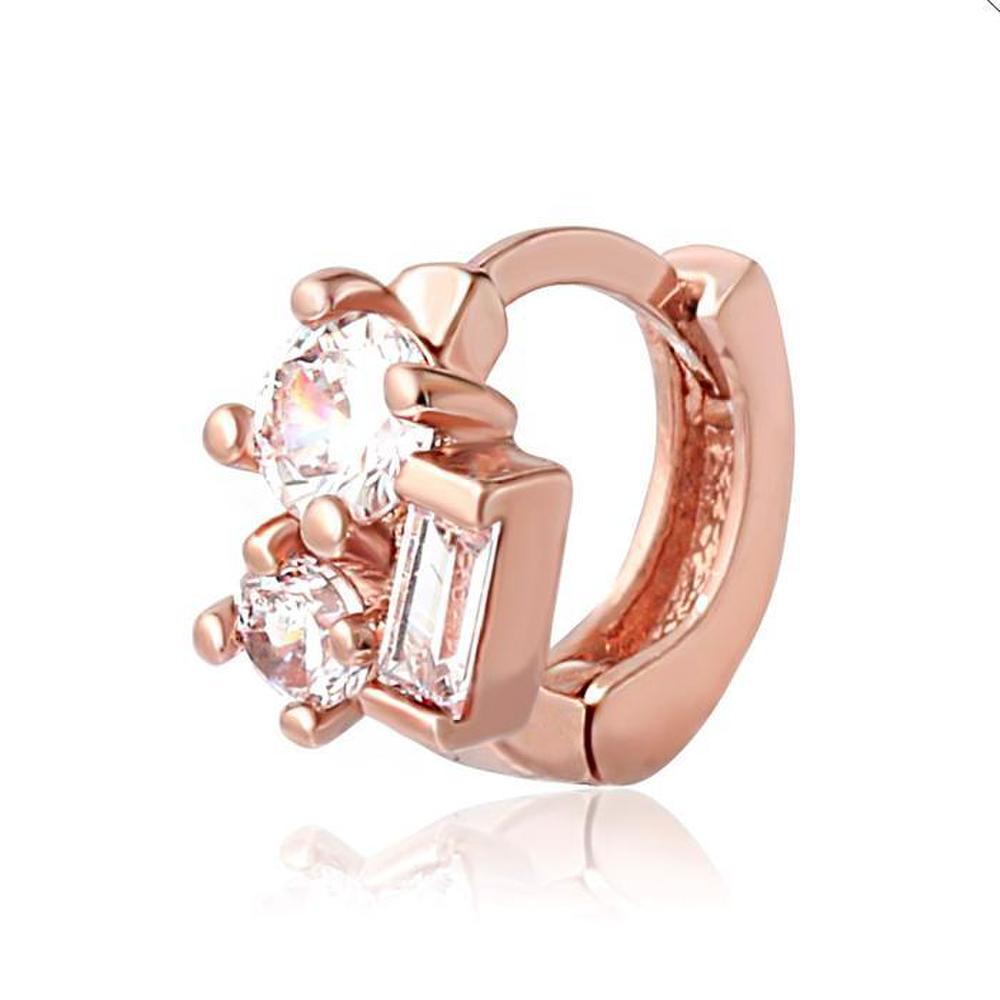 Sylvia 14K Gold Needle Cubic Rose Gold Ring Piercing (S8539480)