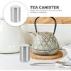 Tea Canister Titanium Alloy Compact Portable Sealed Tea Storage Container Uv Protection Metal Jar Multi-Use Food Storage