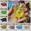 Miniature Tortoise Statue Cartoon Turtle Toy Flash Flowing Sand Turtle Small Ornament Car Keys