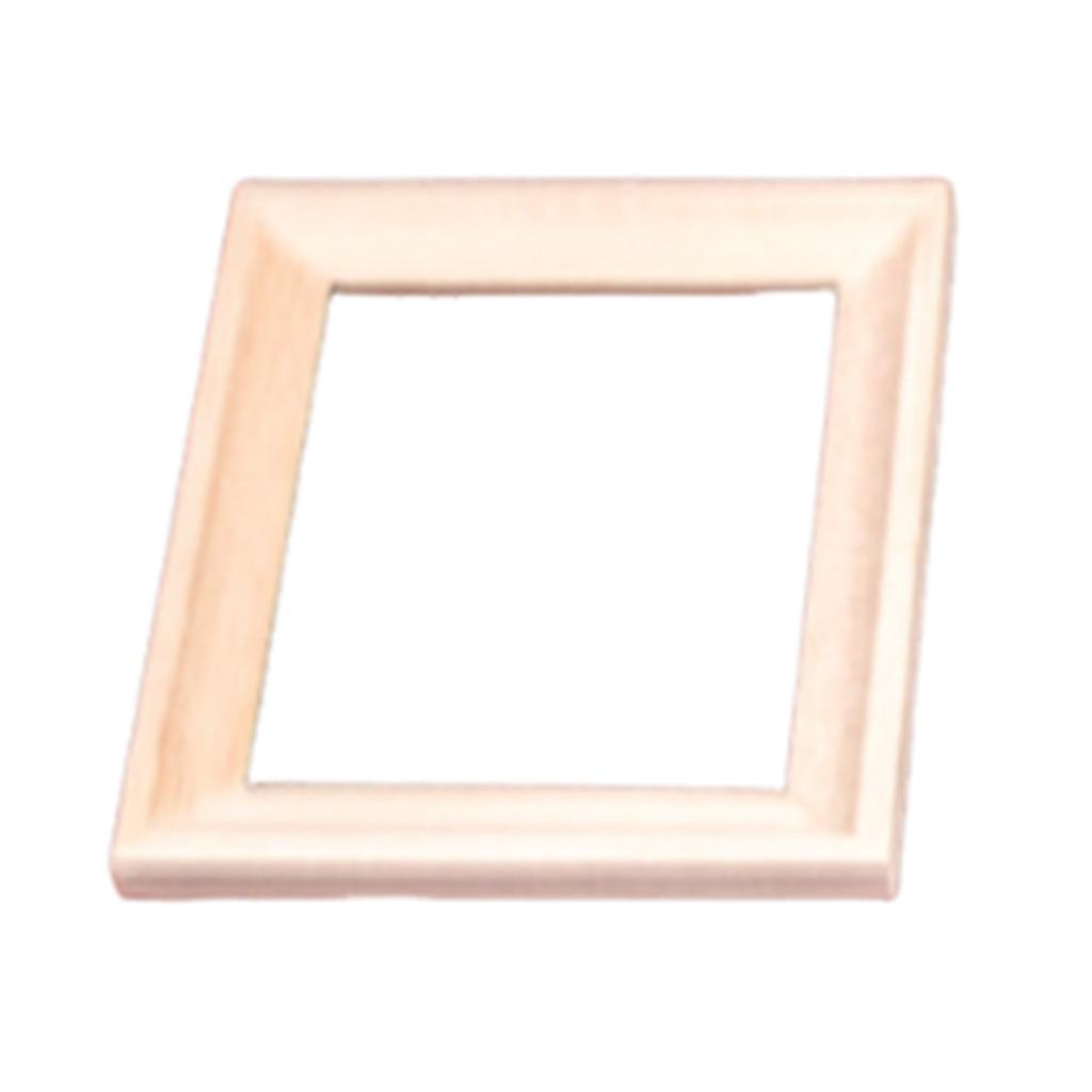 Realistic Wood Zakka Realistic Pretend Play Display Picture Frame Model Toy Vintage 1:12 Doll House