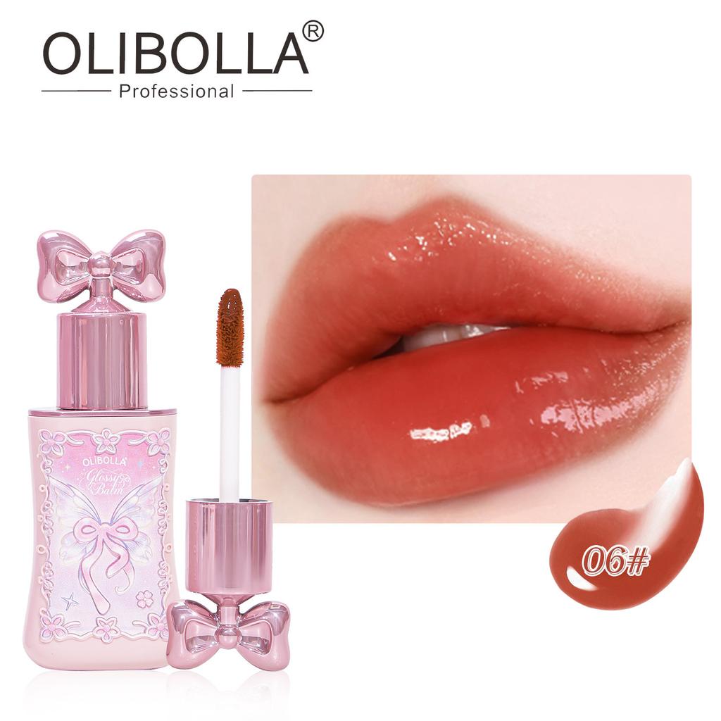 Bow Lip Gloss Mirror Hydrating Non-Drying Long-Lasting Plumping